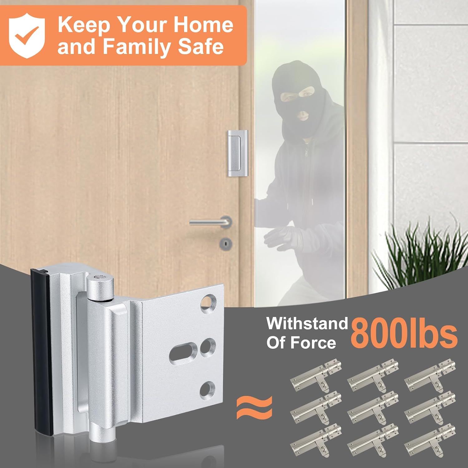 2 Pack Security Door Locks with 3 Inch - Image 2