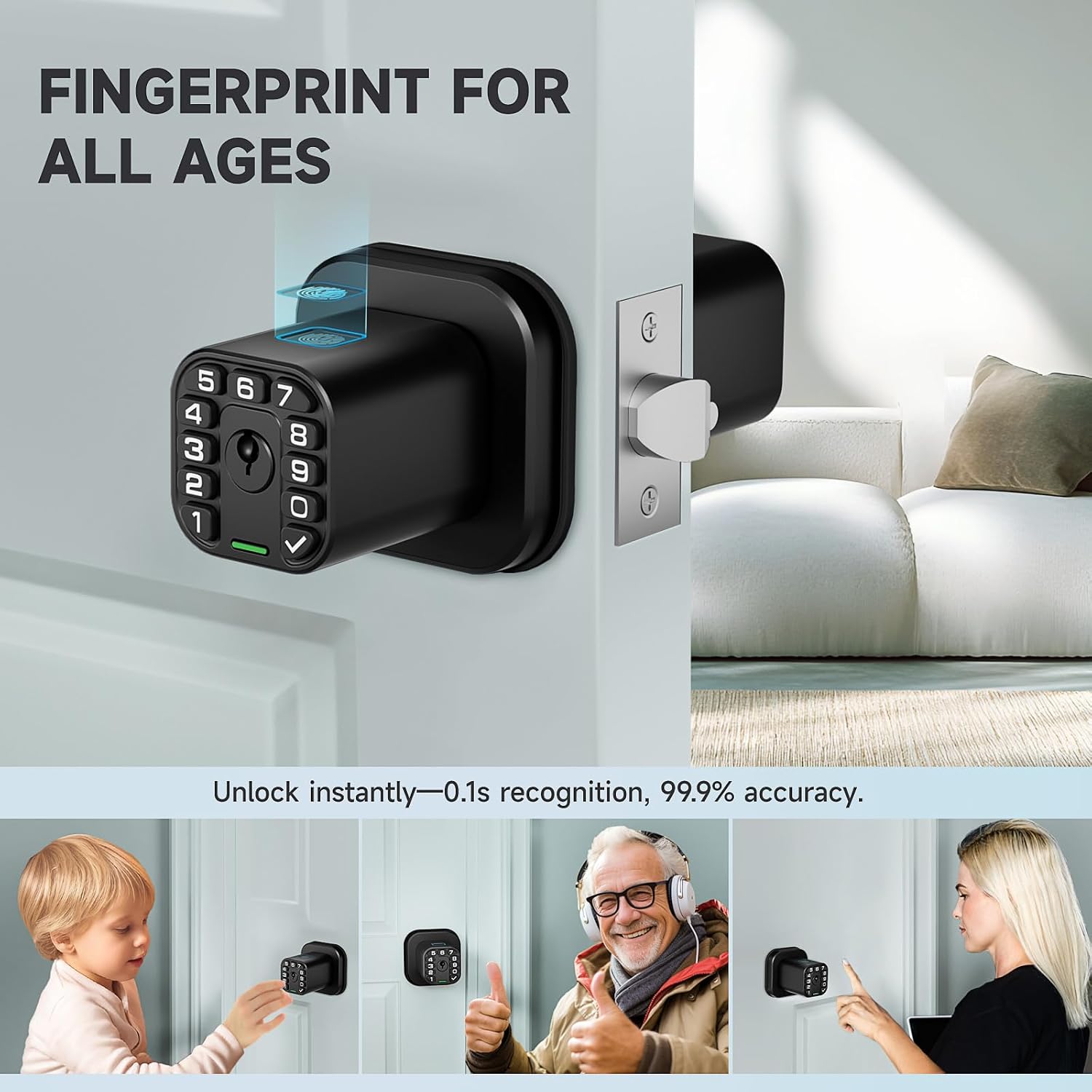 Biometric Keypad Door Lock - Image 3
