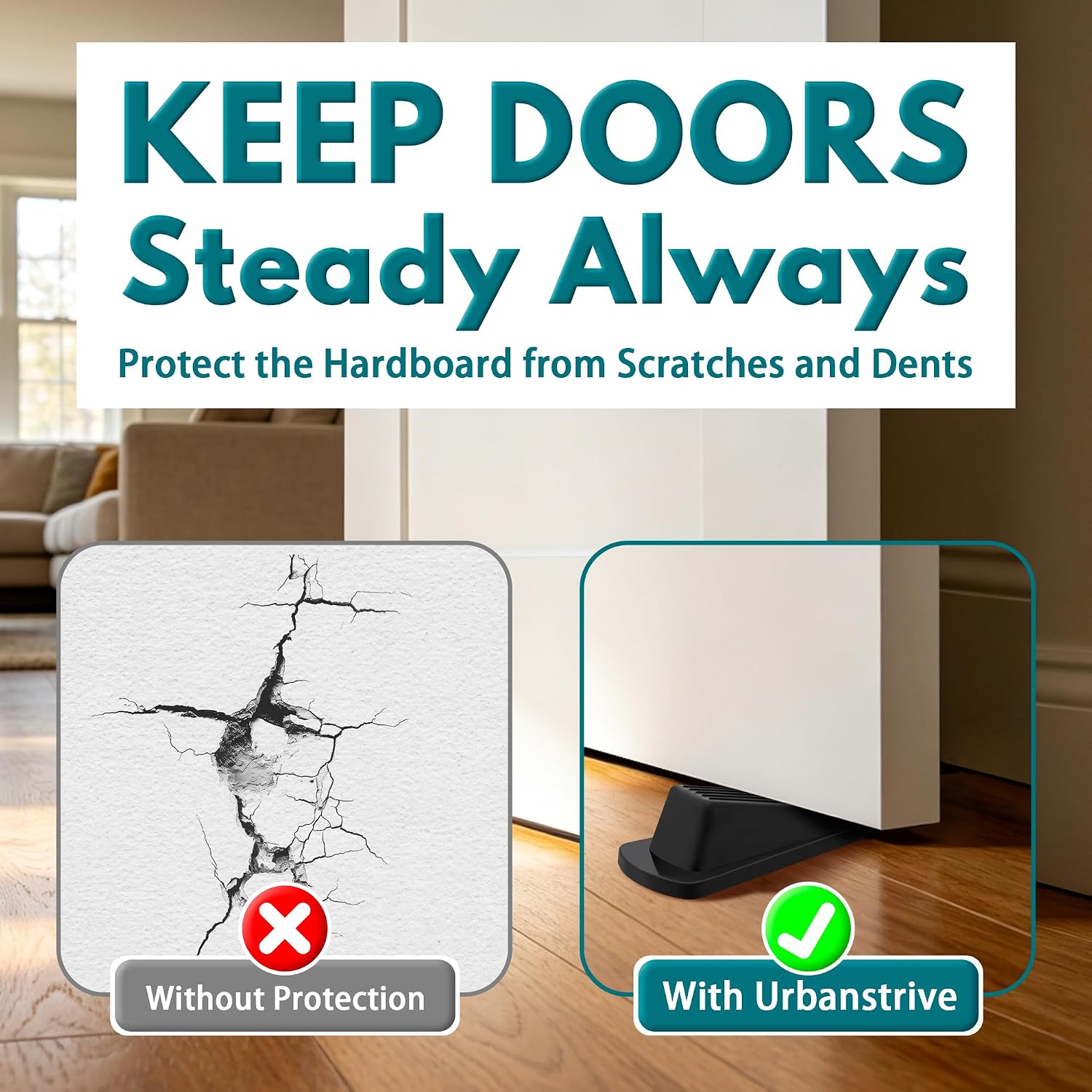 Rubber Door Stops, 5 Pack - Image 2