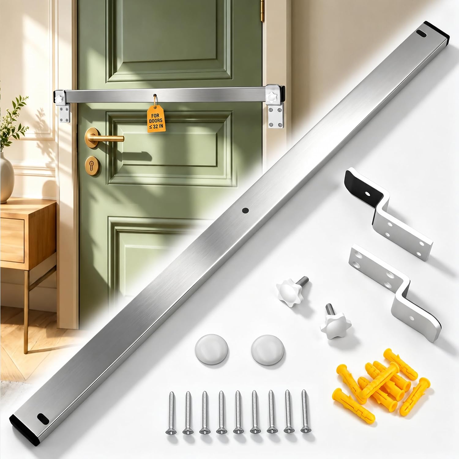 Stainless Steel Door Security Bar